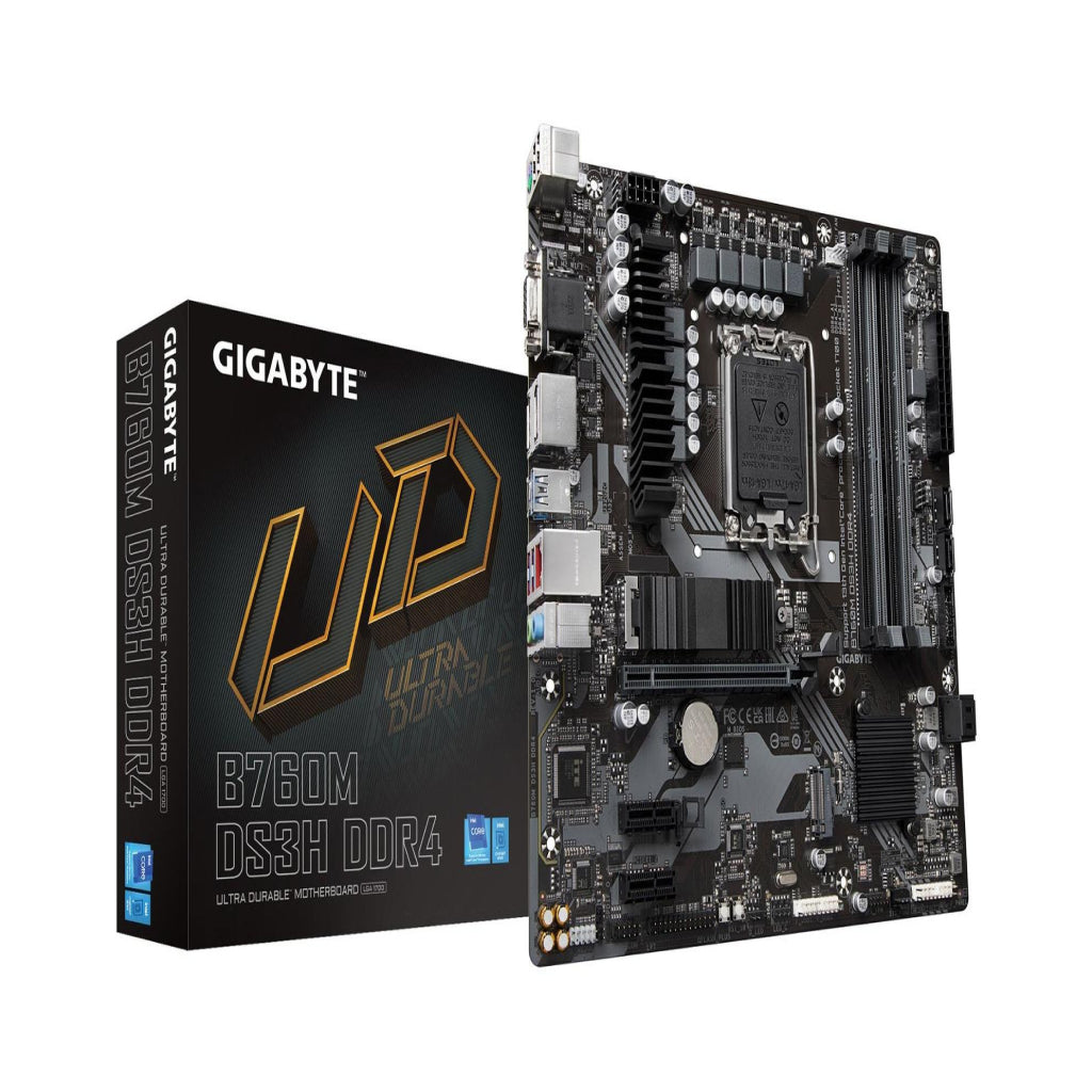 Gigabyte B760M DS3H DDR4 Micro ATX LGA1700 Motherboard