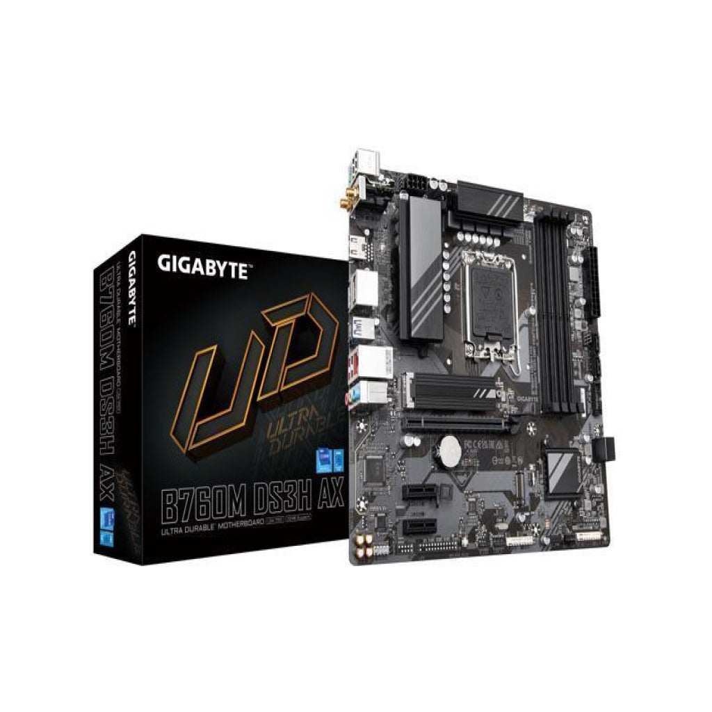 Gigabyte B760M DS3H AX Micro ATX LGA1700 Motherboard