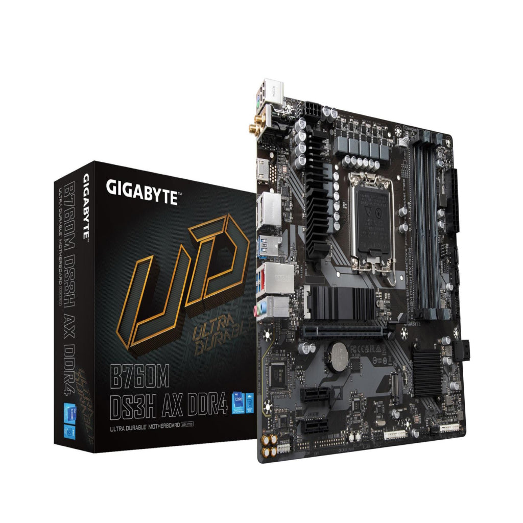 Gigabyte B760M DS3H AX DDR4 Micro ATX LGA1700 Motherboard