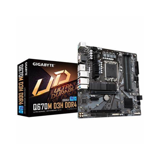 Gigabyte Q670M D3H DDR4 (rev. 1.0) Micro ATX LGA1700 Motherboard