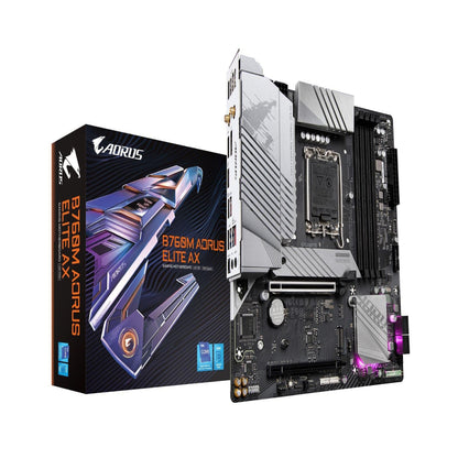 Gigabyte B760M AORUS ELITE AX Micro ATX LGA1700 Motherboard